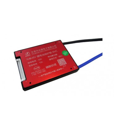 Плата защиты заряда разряда BMS Daly LiFePo 48V 30A 16S 80*60*12mm (17166)