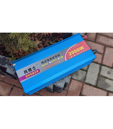 Домашний UPS ИБП инвертор чистая синусоида 220V 2000W 12V (19194)