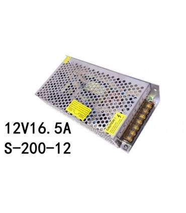 Универсальный блок питания 12V 16.5A S-200-12 (14351)