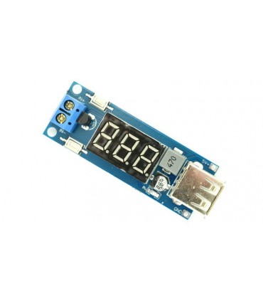 DC понижающий c вольтметром CN1509 до 40V USB 5V (10288)