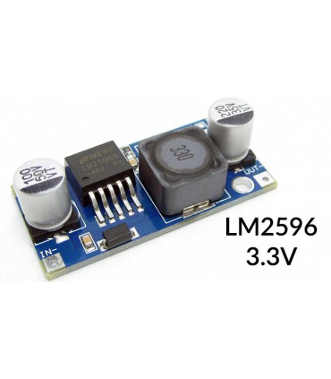 Понижающий преобразователь напряжения LM2596S 6-40V to 3.3V 3A (15168)