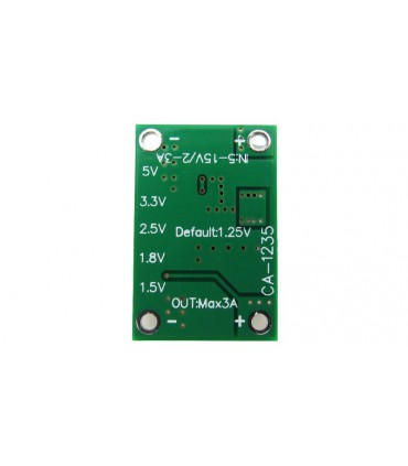 Понижающий преобразователь DC-DC in 5-16V out 1.25-5V 3A (18504)