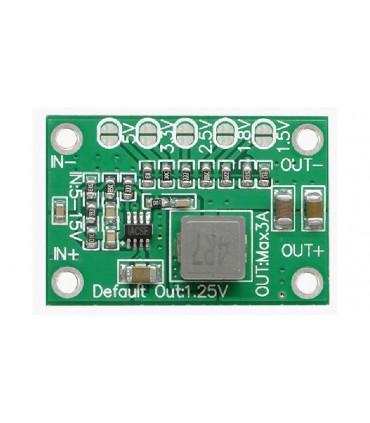 Понижающий преобразователь DC-DC in 5-16V out 1.25-5V 3A (18504)
