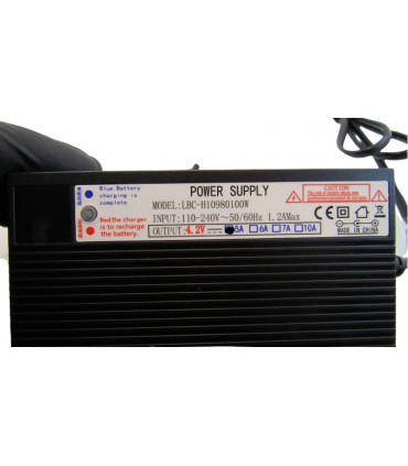 Блок питания зарядное устройство с крокодилами 4.2V 5A (17116)