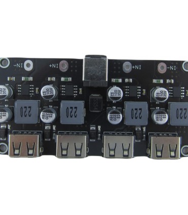 Преобразователь понижения напряжения DC QC2.0 QC3.0 4*USB (18985)