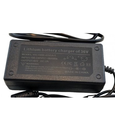 Зарядное устройство 36V LiIon аккумулятора выход 42V 2A (19449)