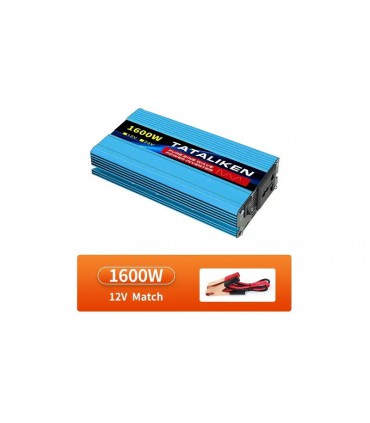 Инвертор преобразователь напряжения Tataliken 12В 220В чистая синусоида 1600 Вт (19188)