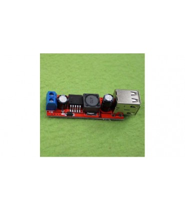 Понижающий LM2596 DC 9/12/24/36V DC 5V 3A 2xUSB (10656)