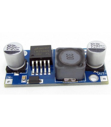 Понижающий преобразователь напряжения LM2596S 6-40V to 12V 3A (15170)