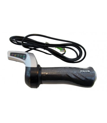 Ручка газа пара для электровелосипеда с индикатором заряда под 60V (17480)