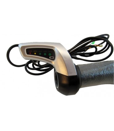 Ручка газа пара для электровелосипеда с индикатором заряда под 60V (17480)