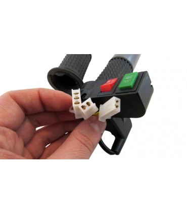 Ручка газа для электровелосипеда пара с переключателем и кнопкой (17469)