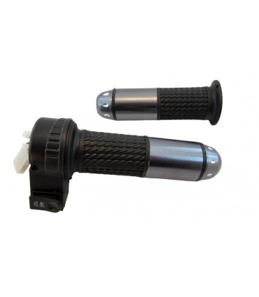 Ручка газа для электровелосипеда пара с кнопкой под клаксон (17470)