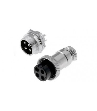 Разъем цилиндрический для зарядки электровелосипеда GX16-4 (16170)