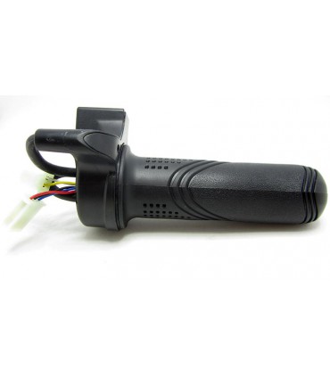 Ручка газа электровелосипеда одинарная с переключателем два положения (15201)