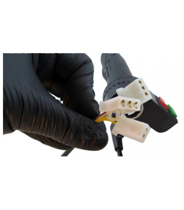 Ручка газа для электровелосипеда с переключателем и кнопкой (16975)