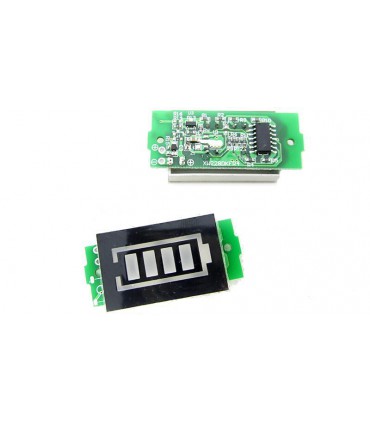 Индикатор заряда аккумулятора 12V синий цвет (15684)