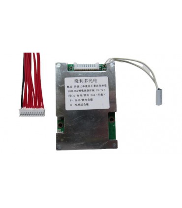 Плата контроллер аккумулятора BMS LiIon 10S 36V разряд 30A заряд 30A (17656)