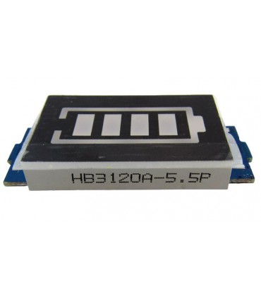 Индикатор аккумулятора 12V Li-Ion 3S 11.1-12.6V синий (17583)