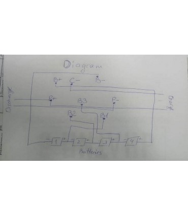 Плата для аккумулятора шуруповерта BMS Li-Ion 4S 14.4V 30A (16508)