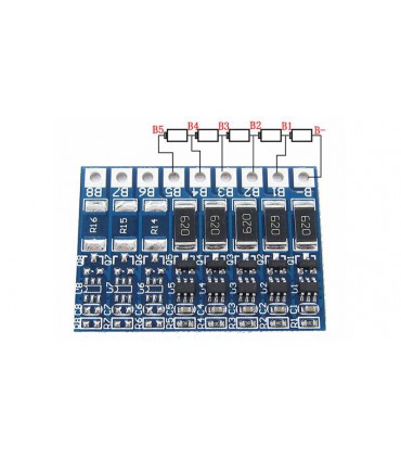 Плата балансир для литиевых аккумуляторов Li-Ion 5S 21V 66mA (16846)