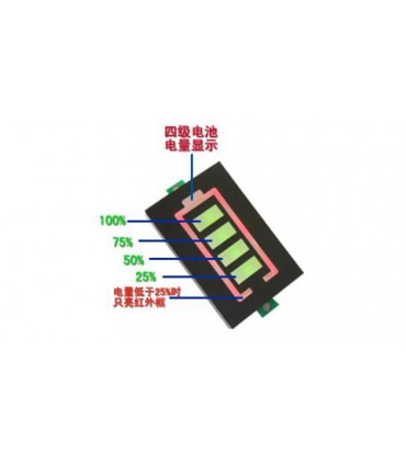 Индикатор заряда литиевой батареи Li-Ion 7S 24V 29.4V (16316)