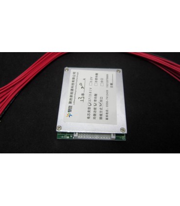 Плата защиты аккумулятора BMS Li-Ion 48V 13S 20A (16378)