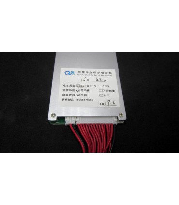 Плата защиты аккумулятора BMS Li-Ion 16S 60V 45A (16382)