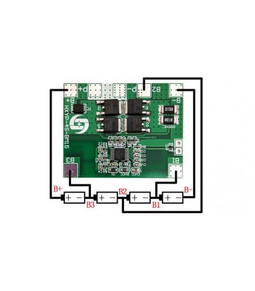 Плата защиты аккумулятора LiIon 16.8V 4S 20A (16588)