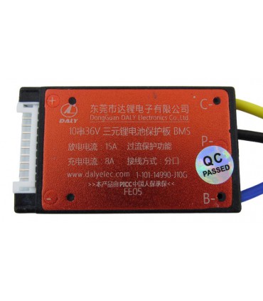 Контроллер защиты заряда разряда BMS 10S LiIon 36V 15A водонепроницаемая (12930)