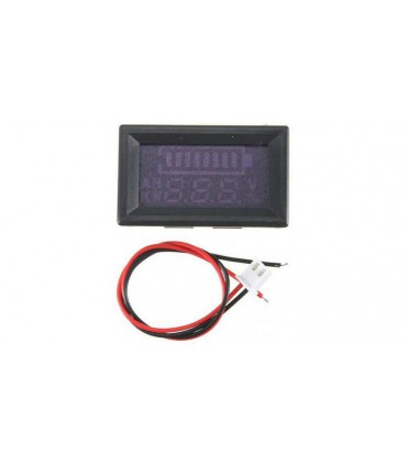 Индикатор заряда свинцово-кислотного аккумулятора с вольтметром (12707)