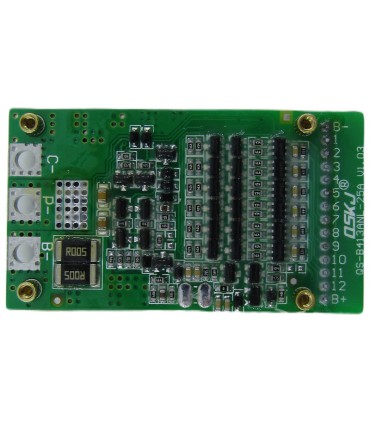 Плата защиты аккумулятора BMS LiIon 13S 48V 25A (18945)