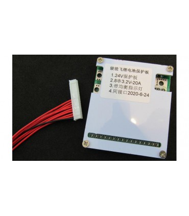 Контроллер защиты заряда разряда BMS 8S LiFePo 24V 40A (14699)