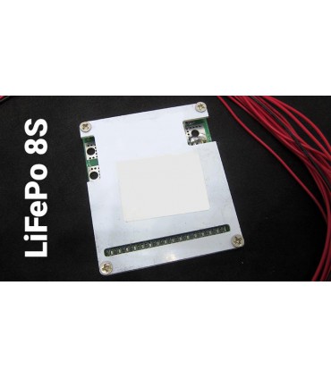 Контроллер защиты заряда разряда BMS 8S LiFePo 24V 40A (14699)