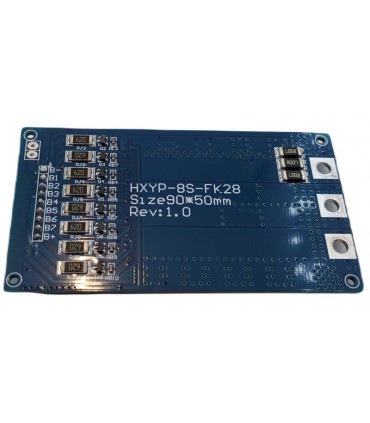 Плата BMS LiFePo 8S 28V 28A HXYP-8S-FK28 (19311)