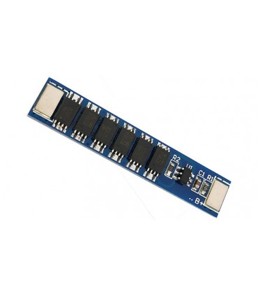 Плата защиты заряда разряда аккумулятора BMS Li-Ion 1S 18650 3.7V 12A (11509)