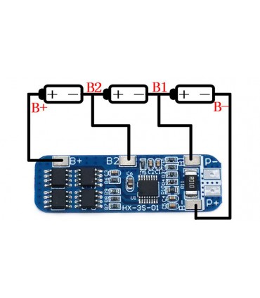 Контроллер заряда разряда 3х Li-Ion 18650 12.6V10A (10556)