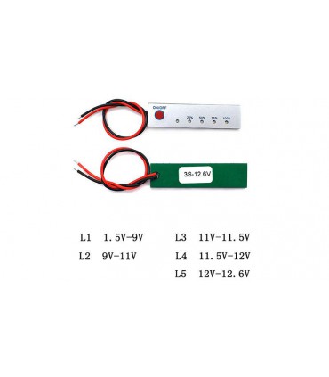 Индикатор уровня заряда Li-Ion батареи 12.6V (12781)