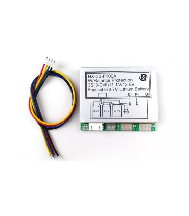Плата защиты заряда разряда BMS 3S Li-Ion 12.6V 100A (14820)