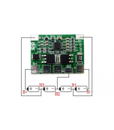 Плата защиты аккумулятора ферум LiFePo 12.8v 4S 8A (16594)