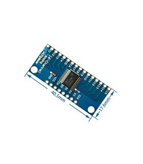 Высокоскоростной 16-канальный аналоговый мультиплексор CD74HC4067 CMOS (17629) Высокоскоростной 16-канальный аналоговый мультиплексор CD74HC4067 CMOS (17629)