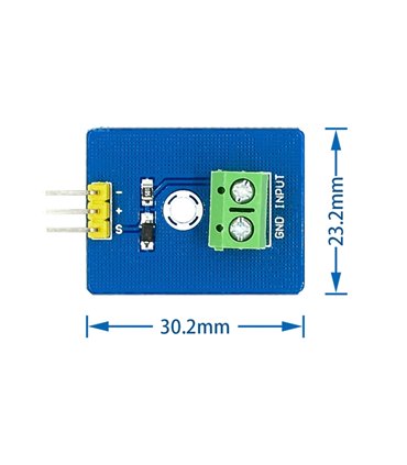 Аналоговый пьезоэлектрический керамический датчик вибрации (17510)