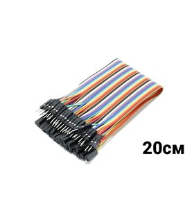 Соединительные провода джамперы Dupont папа-мама 20см Arduino (10468) Соединительные провода джамперы Dupont папа-мама 20см Arduino (10468)