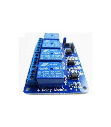 4-х канальный модуль реле релейный модуль 12V 10A Arduino (16333)
