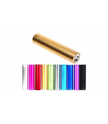 Power Bank портативная зарядка 1*18650 алюминиевый павербанк золотой (15897)