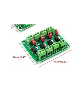 Оптопара PC817 4-х канальный модуль управления напряжением (17640)