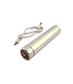 Power Bank павербанк 1*18650 с фонариком LED 3W серый (15476)