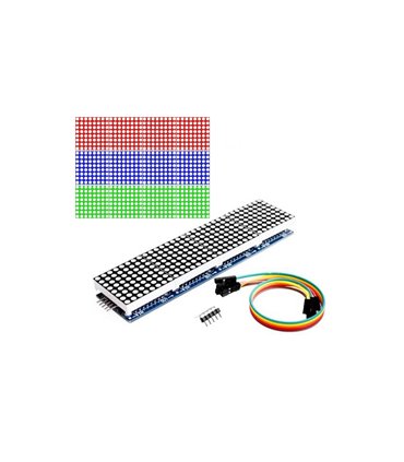 Модуль на четыре матрицы 1088AS с драйверами MAX7219 (17556)