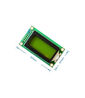 Дисплей LCD 0802 0802A зеленый (16374) Дисплей LCD 0802 0802A зеленый (16374)