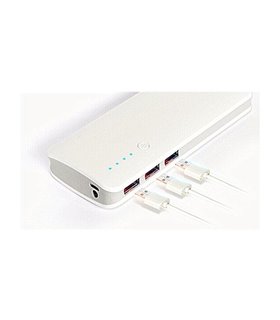 Power Bank на 5 банок 18650 5V 2A с фонариком и тремя USB (16580)